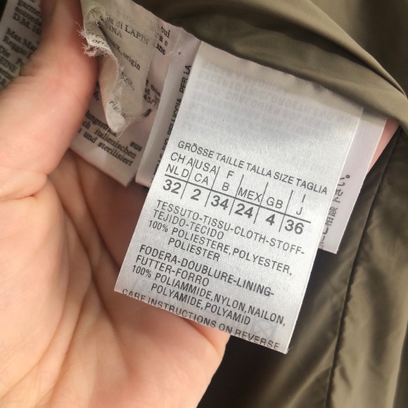 Rare Weekend MaxMara Rabbit Fur Trim Down Coat - Picture 6 of 7